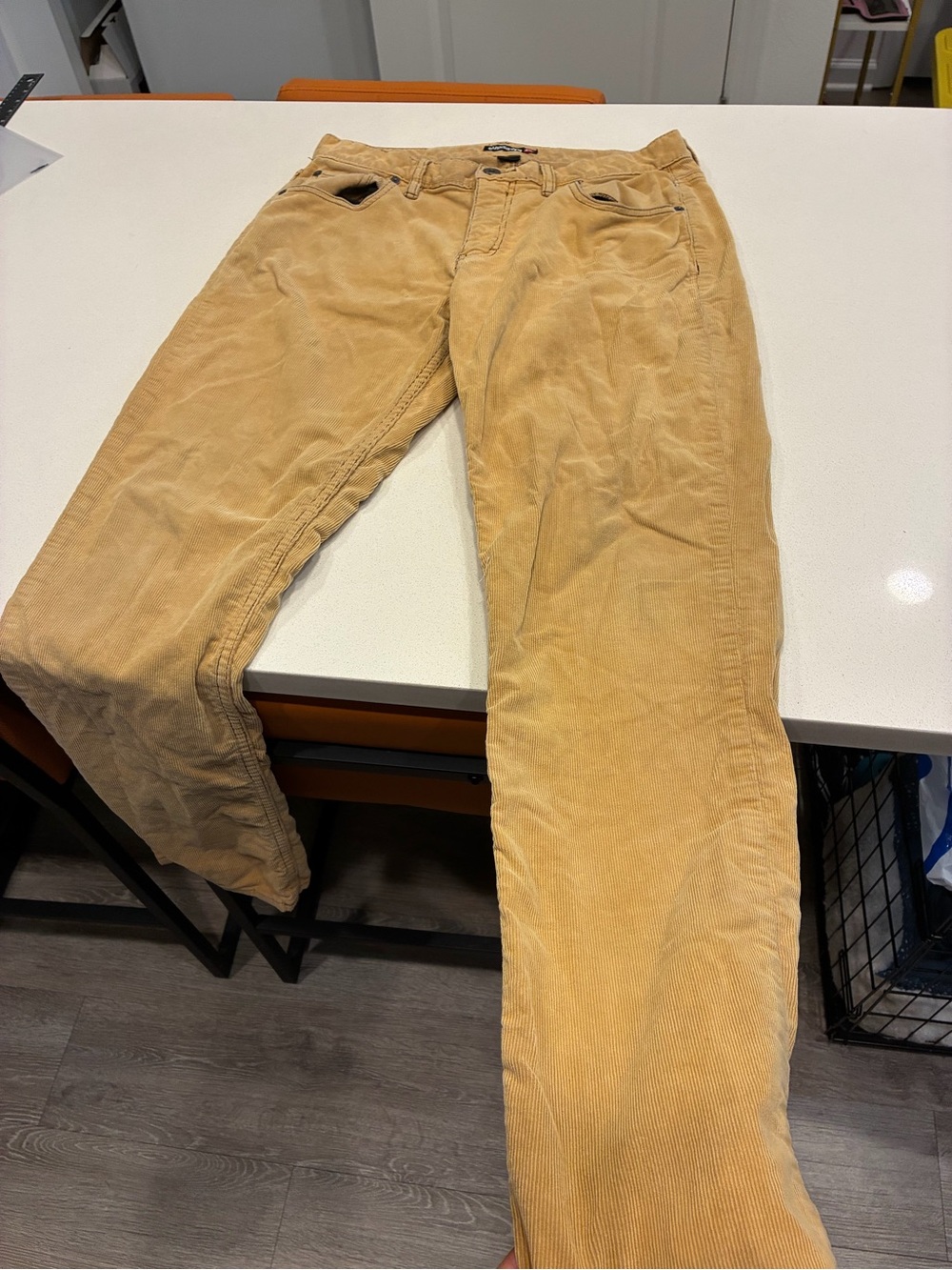 Vintage Y2K Quiksilver Yellow Corduroy Pants